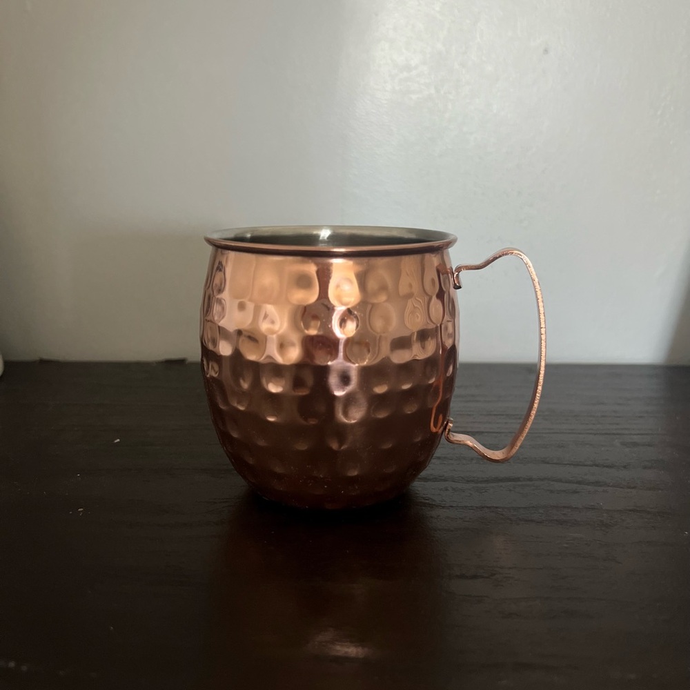 Copper Mug. Great for Moscow mules or drinks en general.